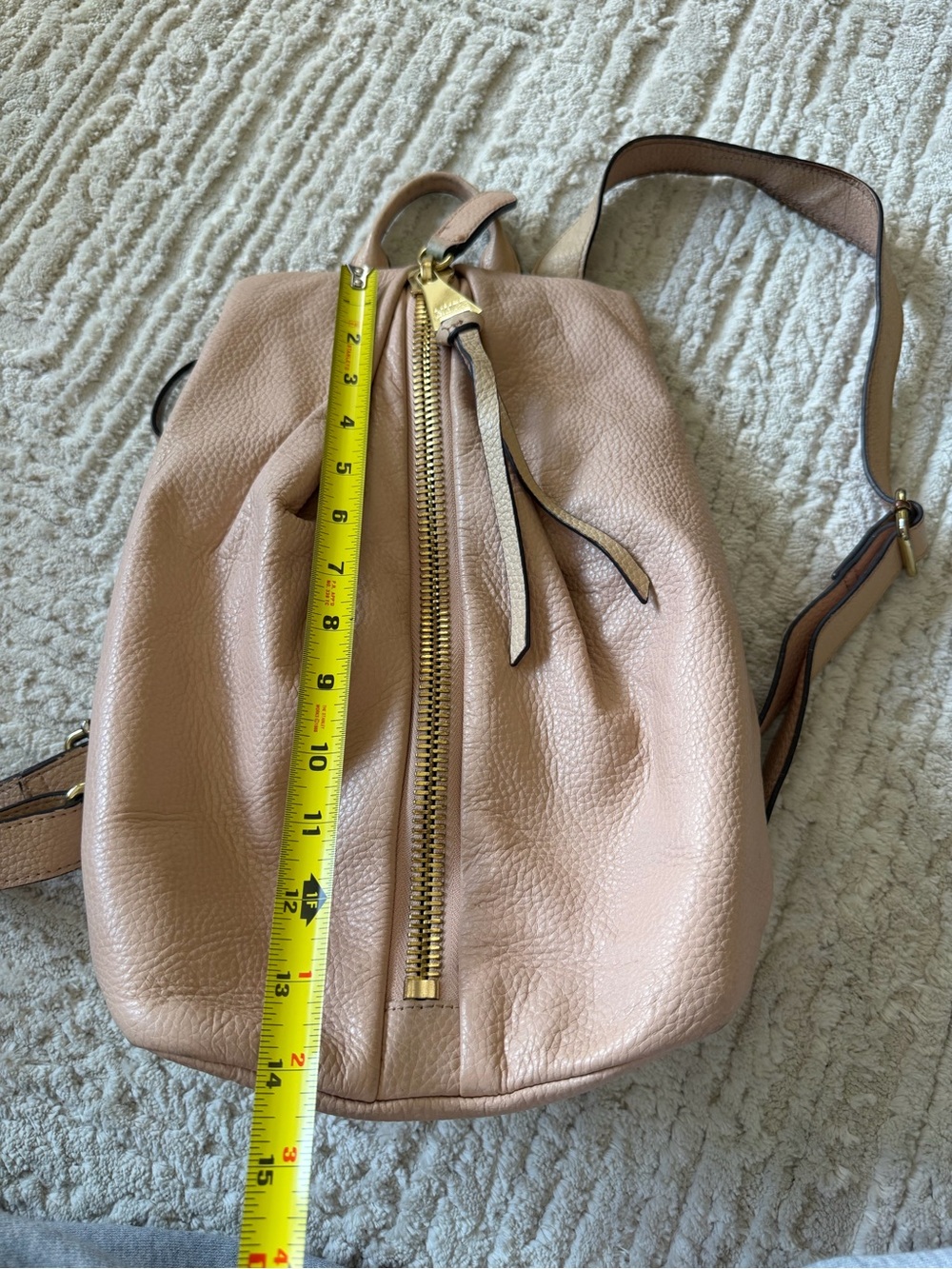 Aimee Kestenberg Pink Leather Backpack - Picture 5 of 6